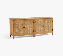Channing Cane Storage Cabinet Console (72")