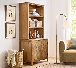 Channing Cane Tall 2-Piece Storage Shelf (36")