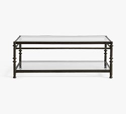 Estelle Rectangular Glass Coffee Table (49")
