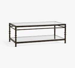 Estelle Rectangular Glass Coffee Table (49")