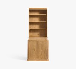 Hartford Peninsula Desk with Bookcase (34")