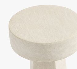 Jesmonite Round Accent Table (10")