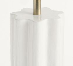 Mira Ribbed Ceramic Table Lamp (27")