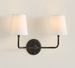 Sansome Metal Double Sconce (18")
