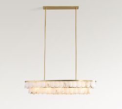 Solene Alabaster Linear Chandelier (45")