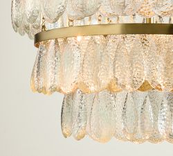 Solene Glass Tiered Round Chandelier (22")