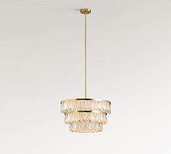 Solene Glass Tiered Round Chandelier (22")