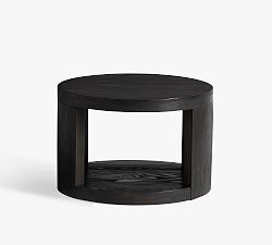 Open Box: Folsom Round Nesting Coffee Table, Small 24" Diam. - Charcoal
