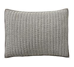 Open Box: Honeycomb Quilted Shams, Standard, Set of 2 - Gray