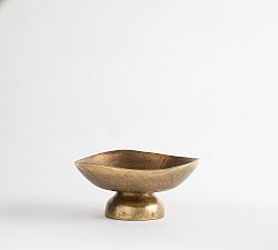 Antique Brass Decorative Footed Bowl