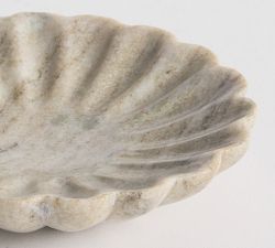 Scallop Marble Tray