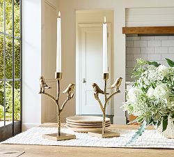 Brass Bird Candle Holder