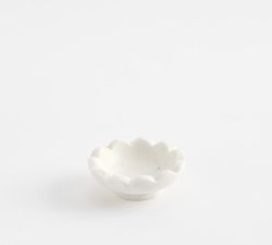 Floral White Marble Catchall