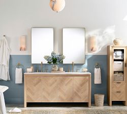 Blair Herringbone Storage Cabinet