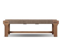 Jalen Teak Outdoor Dining Bench (66")