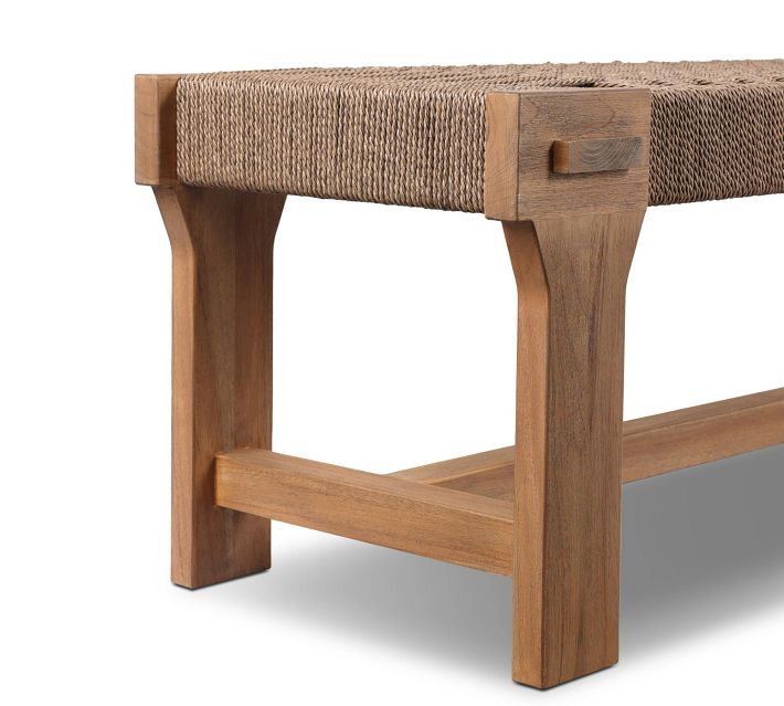 Rear-side or side view of bench leg and support architecture