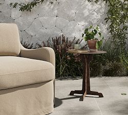 Sariah Metal Outdoor Accent Table (18")