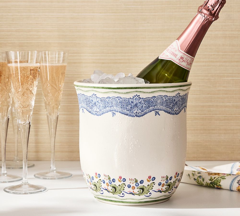Botanical Bunny Stoneware Champagne Bucket