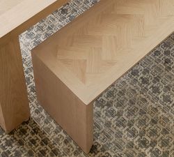 Blair Herringbone Dining Bench (68")