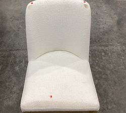 Open Box: Layton Upholstered Dining Chair - Performance Boucle Ivory, Seadrift Legs