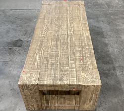 Open Box: Rockport Rectangular Reclaimed Wood Coffee Table (66") - Sierra
