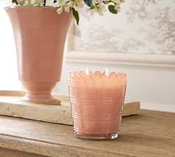 Scallop Glass Candle