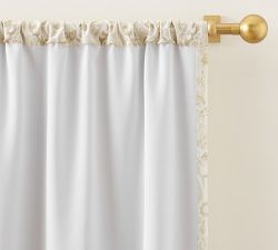 Golden Haze Printed Blackout Curtain