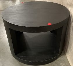 Open Box: Folsom Round Nesting Coffee Table, Small 24" Diam. - Charcoal