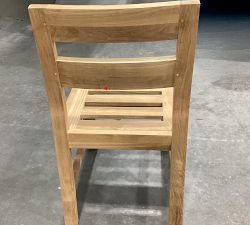 Open Box: Malibu FSC® Teak Outdoor Dining Side Chair Frame - Natural