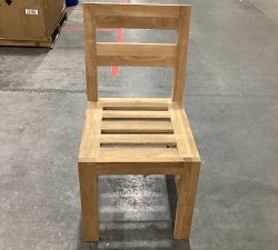 Open Box: Malibu FSC® Teak Outdoor Dining Side Chair Frame - Natural