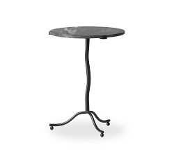 Delmar Round Marble End Table (18.5")