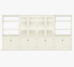 Logan Glass Cabinet Suite (96&quot;-144&quot;)