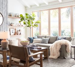 Theo Striped Lumbar Pillow Cover