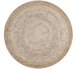 Open Box: Border Round Braided Jute Rug