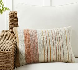 Delilah Outdoor Textured Lumbar Pillow