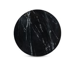 Delmar Round Marble End Table (18.5")