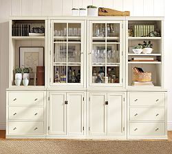 Logan Glass Cabinet Suite (96&quot;-144&quot;)