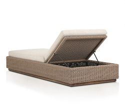Lorina Wicker Outdoor Single Chaise Lounge