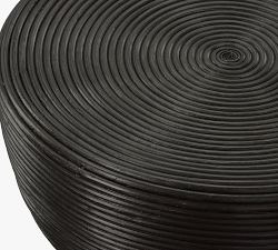 MJ Round Rattan Side Table (22")