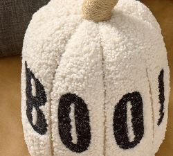 Boo Pumpkin Shaped Pillow