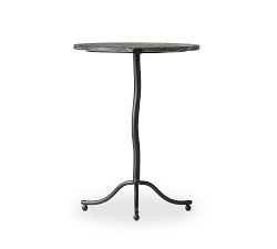 Delmar Round Marble End Table (18.5")