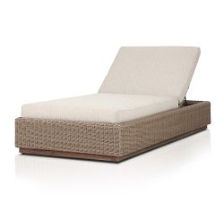 Lorina Wicker Outdoor Single Chaise Lounge