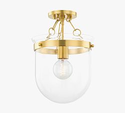 Soen Glass Semi Flush Mount (11&quot;)