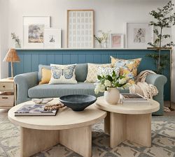 York Roll Arm Deep Seat Slipcovered Sofa (62&quot;-111&quot;)