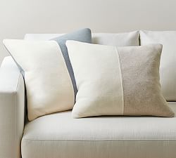 Cozy Fleece Colorblock Pillow Cover