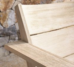 Indio Eucalyptus Modern Double Outdoor Adirondack (55")