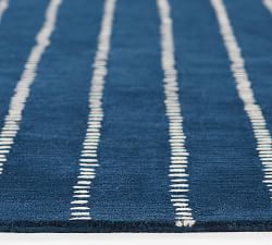 Okafor Hand-Tufted Wool Striped Rug