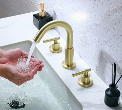 Bryden Lever Handle Widespread Bathroom Sink Faucet