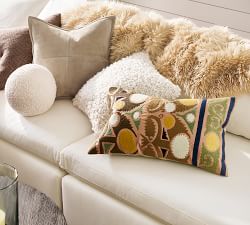 Elinor Embroidered Lumbar Pillow Cover