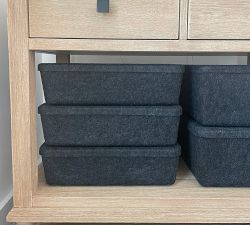 Felt Sculpted Bins with Lids